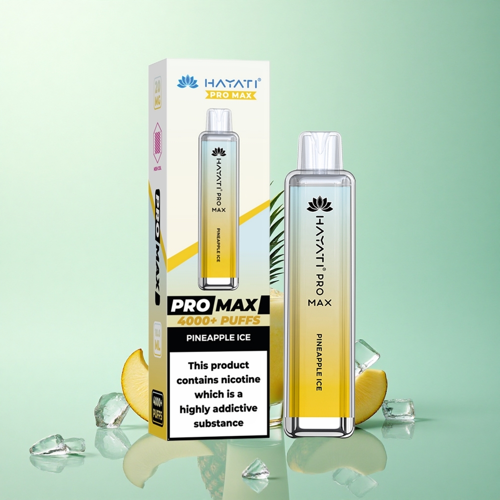 Hayati Pro Max 4000 Puffs Ananas IJs Dual Mesh Coil 1400mAh