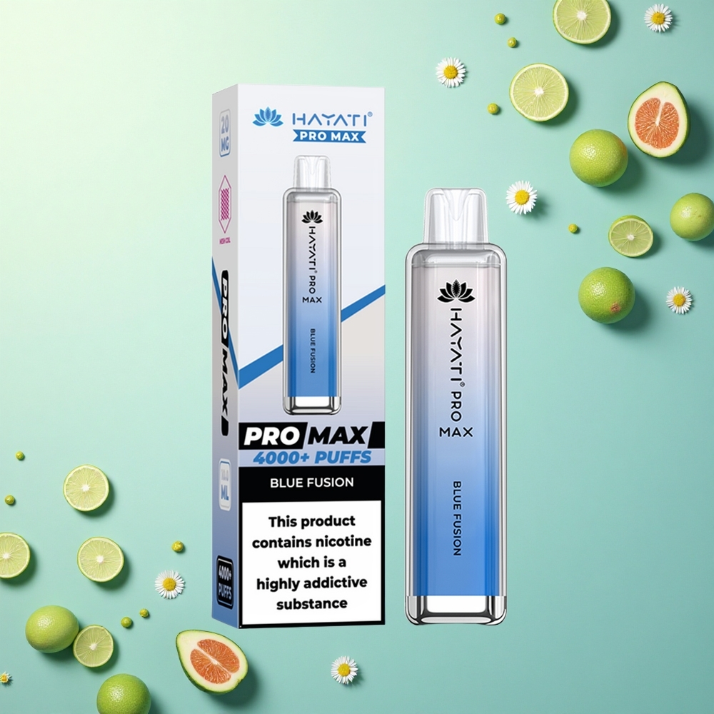 Hayati Pro Max 4000 Puffs Blauwe Fusie 1400mAh Dual Mesh