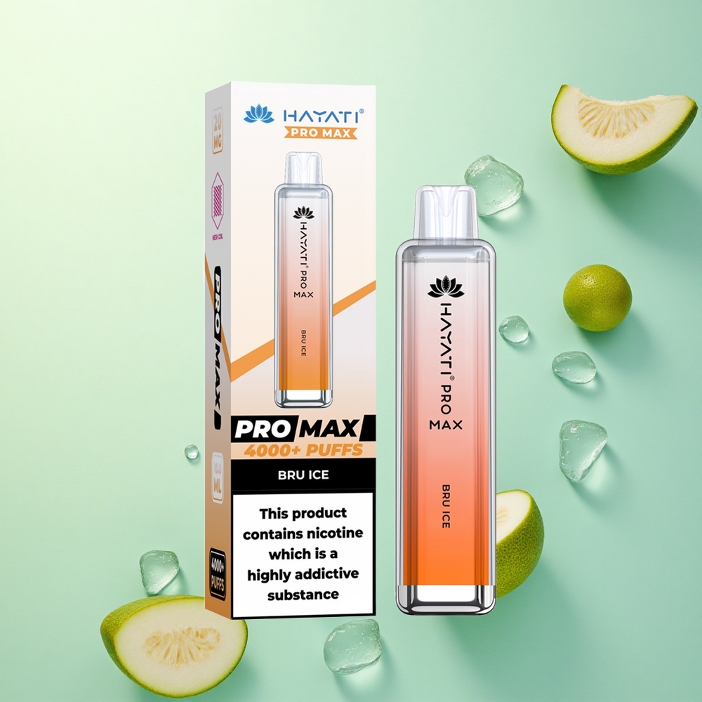 Hayati Pro Max 4000 Puffs Bru Ice Dual Coil 1400mAh 2ml