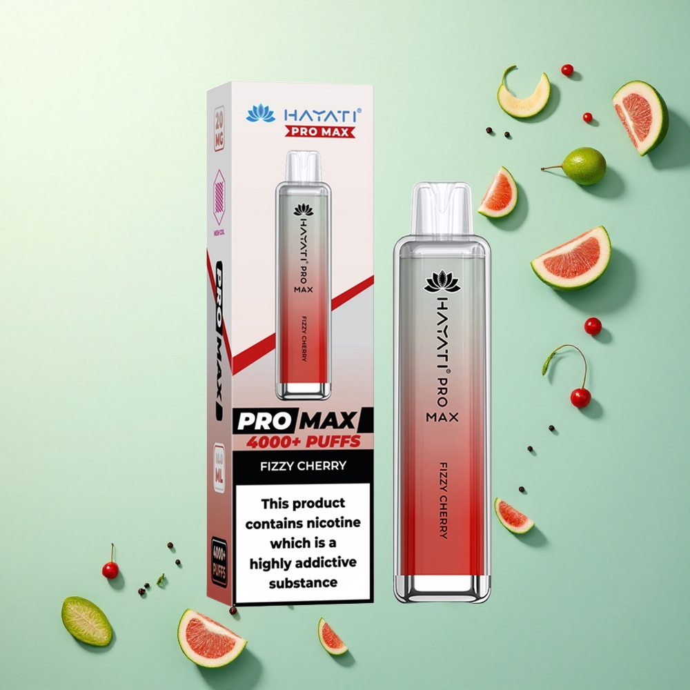 Hayati Pro Max 4000 Puffs Bruisende Kers 1400mAh 2ml Tank
