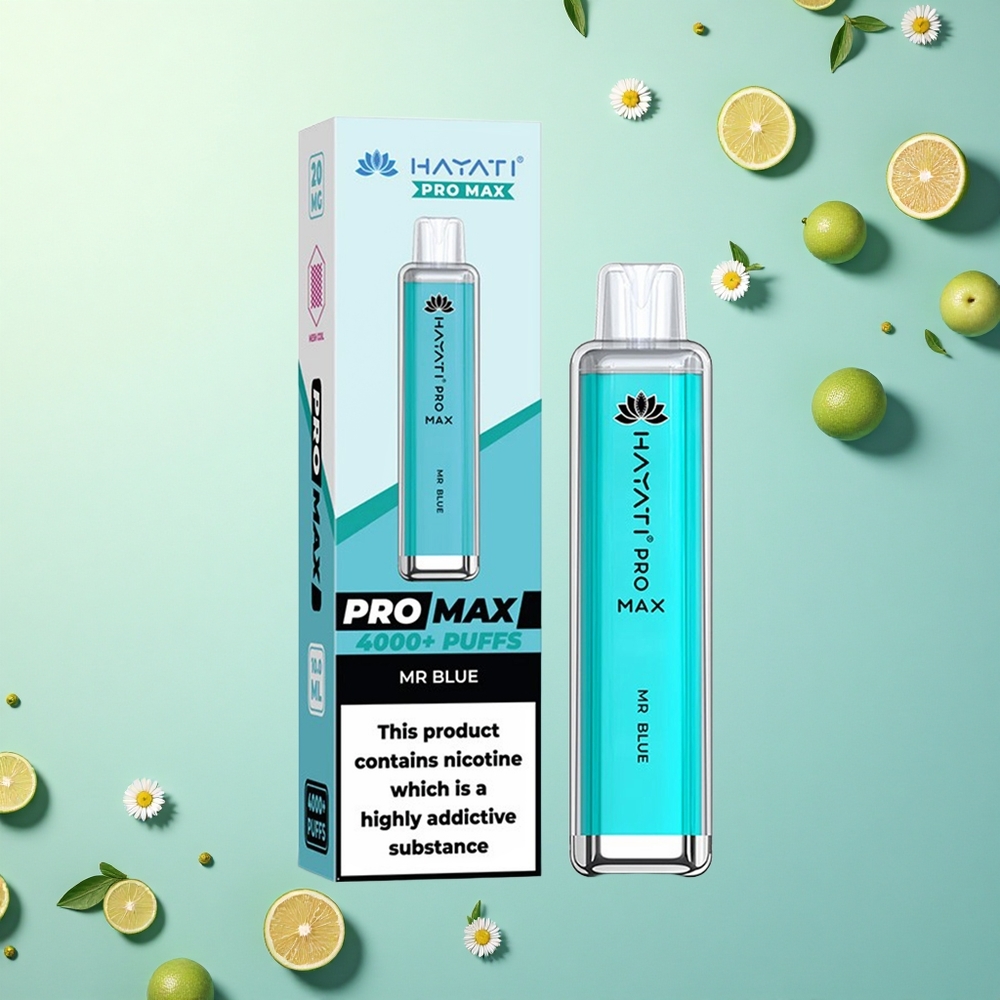Hayati Pro Max 4000 Puffs De Blauwe Dual Coil 1400mAh