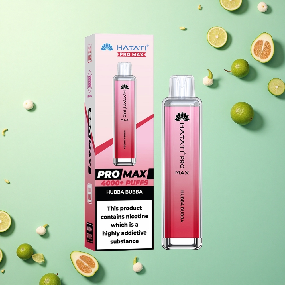 Hayati Pro Max 4000 Puffs Hubba Bubba Dual Coil 1400mAh Disposable