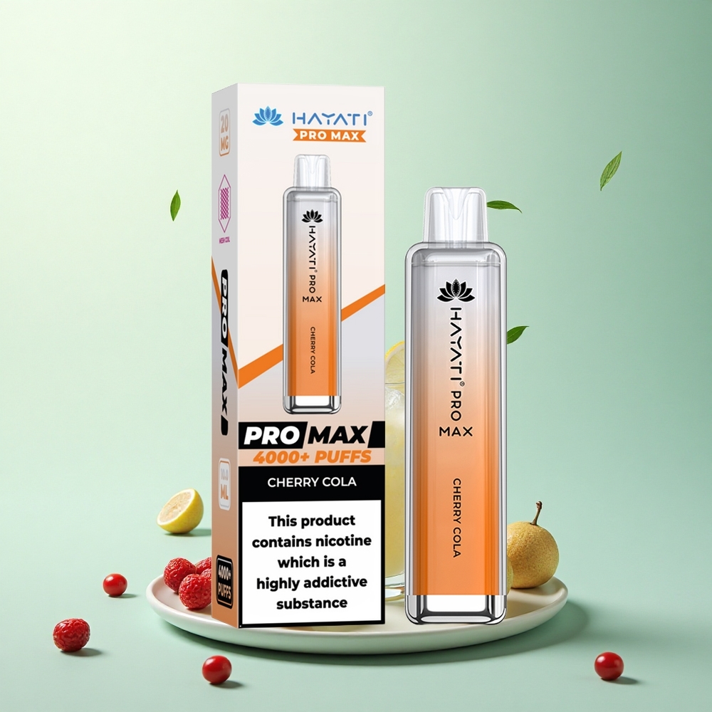 Hayati Pro Max 4000 Puffs Kersen Cola Dual Coil 1400mAh