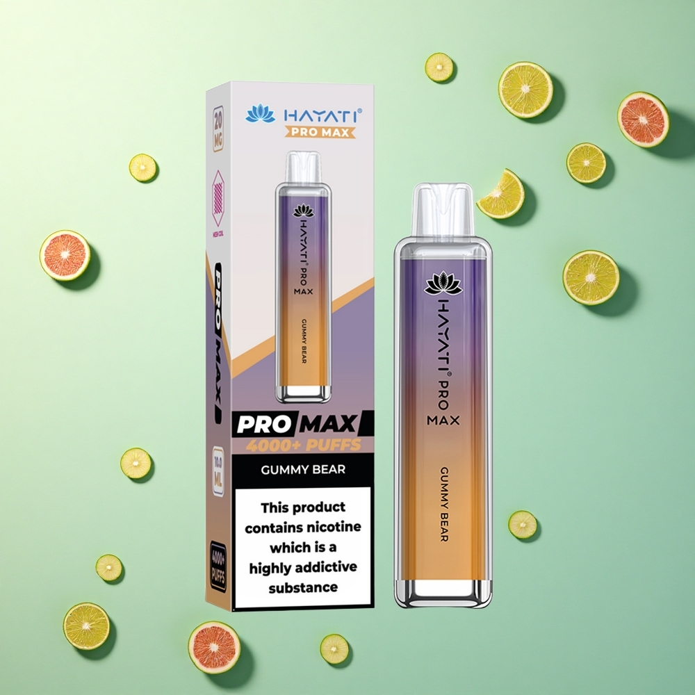 Hayati Pro Max 4000 Puffs Knuffelbeertje 1400mAh Oplaadbaar 2ml Tank