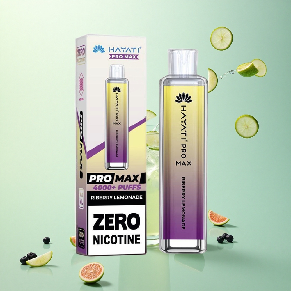 Hayati Pro Max 4000 Puffs Ribes Citroenlimonade met 5% nicotine en 1400mAh batterij