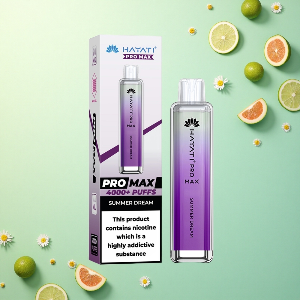 Hayati Pro Max 4000 Puffs Zomerse Droom 5% Nicotine 1400mAh