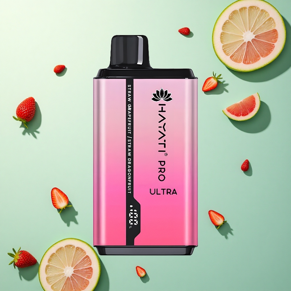Hayati Pro Ultra 15000 Puffs Aardbei Grapefruit Aardbei Drakenfruit 850mAh 2% Nicotine