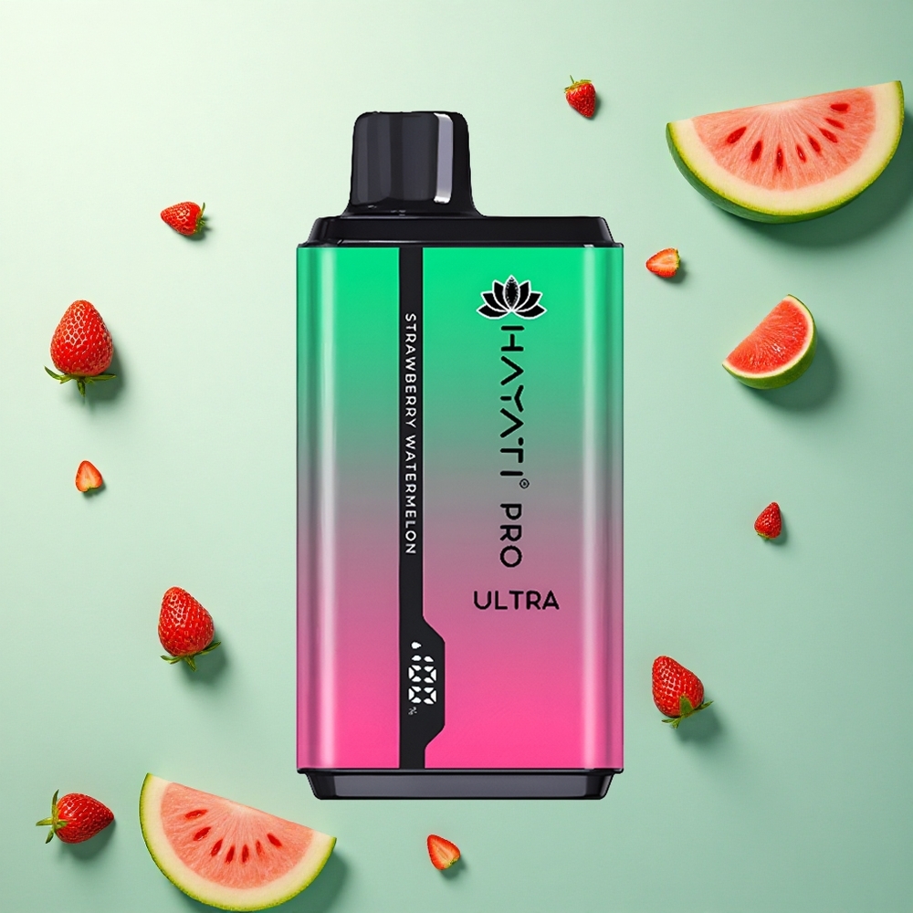 Hayati Pro Ultra 15000 Puffs Aardbei Watermeloen 850mAh 2% Nicotine