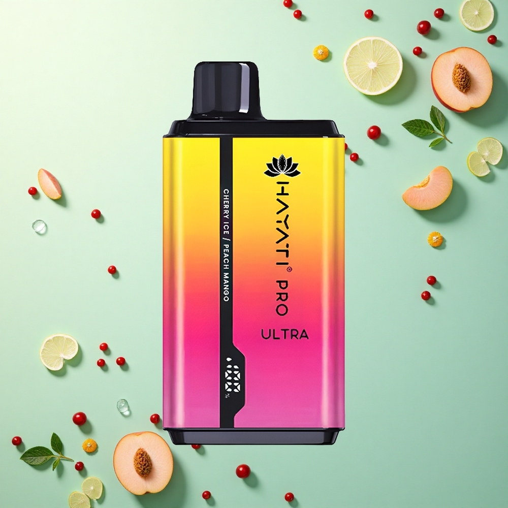 Hayati Pro Ultra 15000 Puffs Kersijs Perzik Mango met 850mAh en 2% nicotine