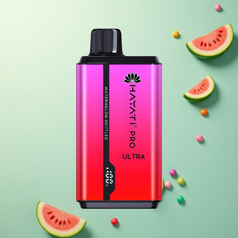 Hayati Pro Ultra 15000 Puffs Watermeloen Skittles 850mAh 2% nicotine