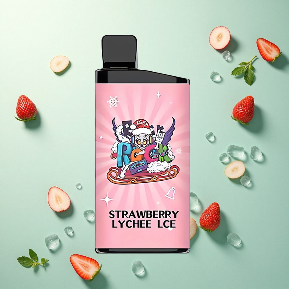 IGET Bar 3500 Puffs Aardbei Lychee IJs 1400 mAh Mesh Coil
