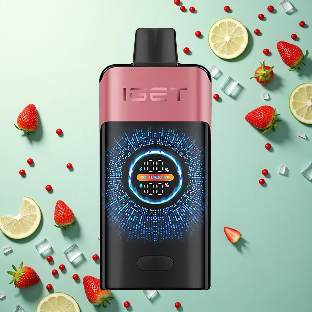 IGET ONE 12000 Puffs Aardbei Granaatappel IJs met 2700 mAh