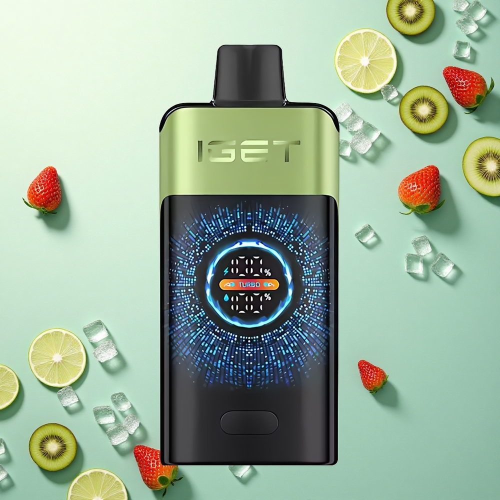 IGET ONE 12000 Puffs Aardbei Kiwi IJs Dual Mesh 2700 mAh