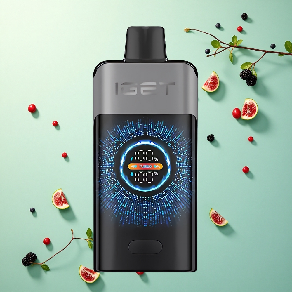 IGET ONE 12000 Puffs Brambes Kers Granaatappel 2700 mAh Dual Mesh Coil