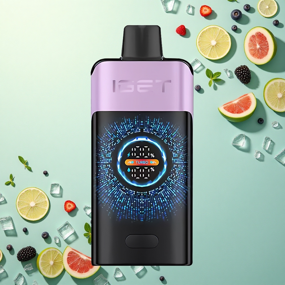 IGET ONE 12000 Puffs Gemengde Bessen IJs met 2700 mAh Batterij en Dubbel Mesh Spiraal