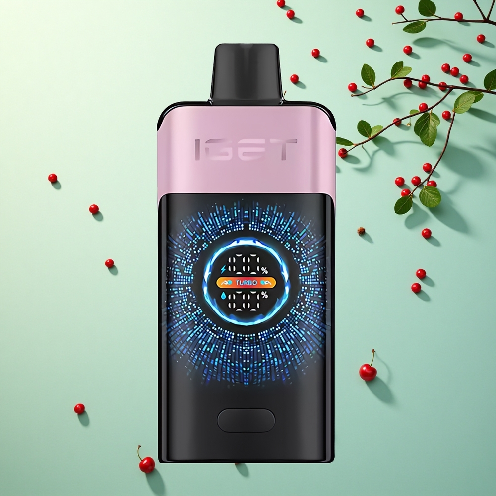 IGET ONE 12000 Puffs Kers Granaatappel - 2700 mAh - 0.6 ohm Dual Mesh Coil