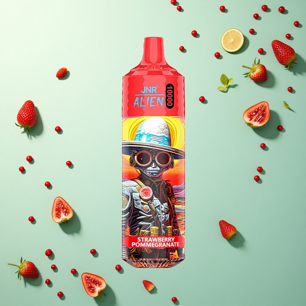 JNR Alien 10000 Aardbei Granaat met 850mAh en LED