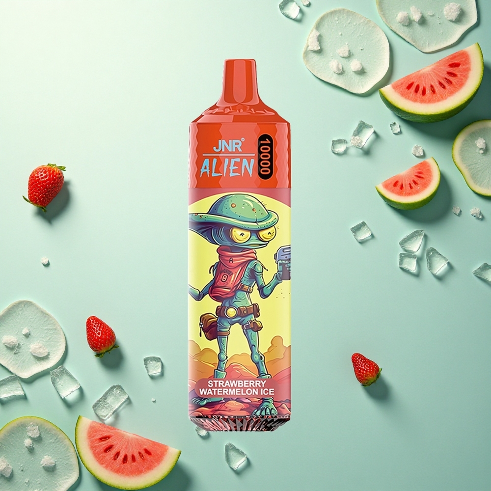 JNR Alien 10000 Aardbei Watermeloen IJs met 850mAh en 20ml Vloeistof