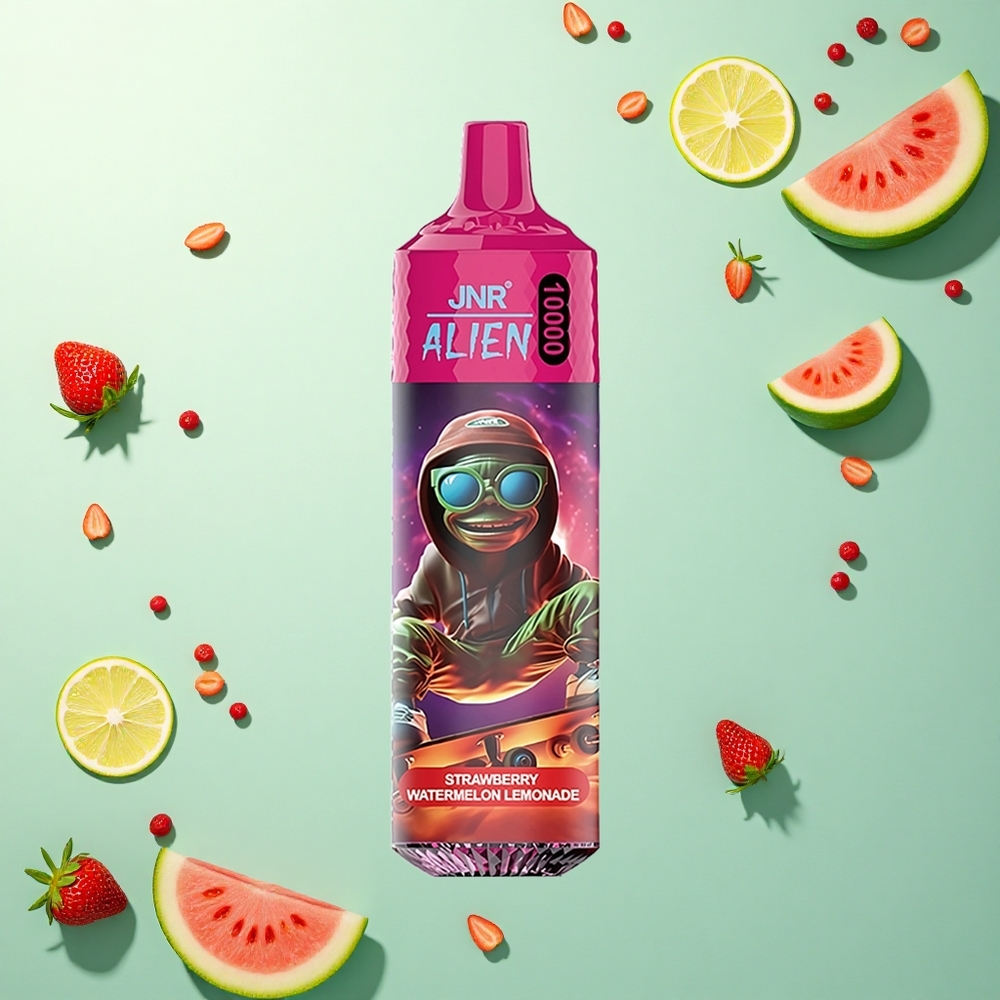 JNR Alien 10000 Aardbei Watermeloen Limonade met 850mAh en 20ml E-vloeistof