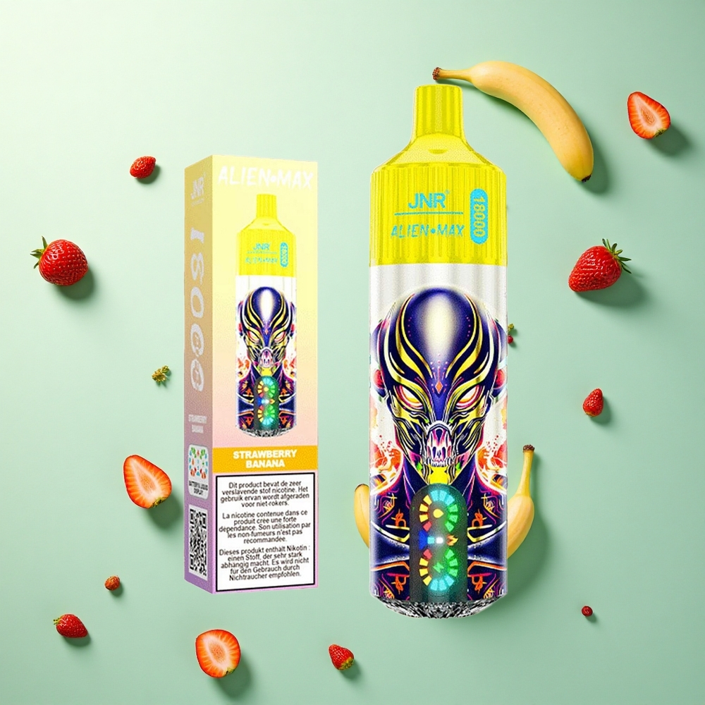 JNR Alien Max 18000 Aardbei Banaan Dual Mesh 850mAh 28ml