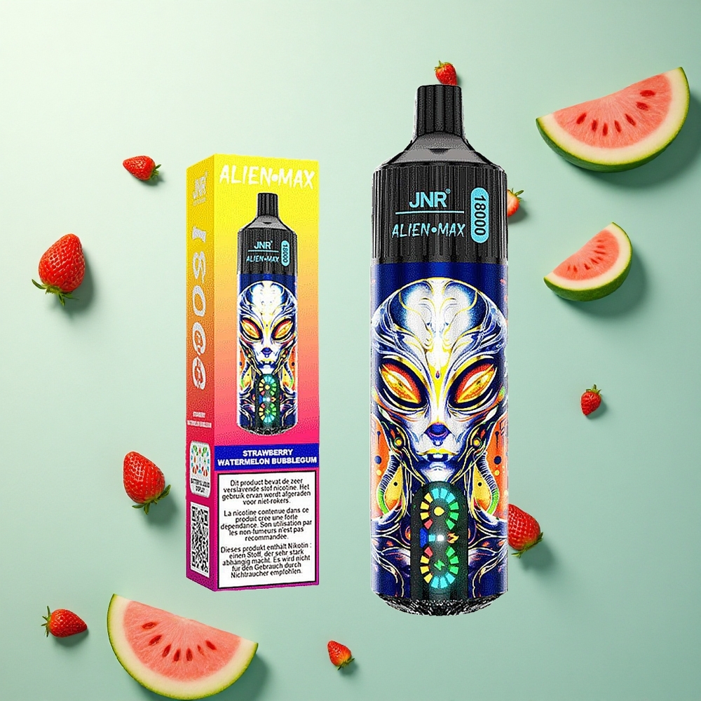 JNR Alien Max 18000 Aardbei Watermelon Bubblegum Dual Mesh Coil 850mAh