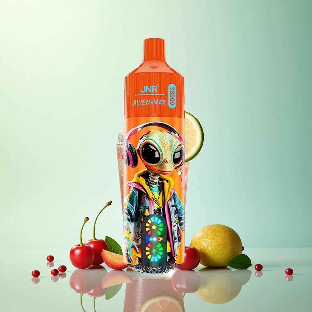 JNR Alien Max 18000 Frisse Kersen Cola met Smart LED Display en Dual Mesh Coil
