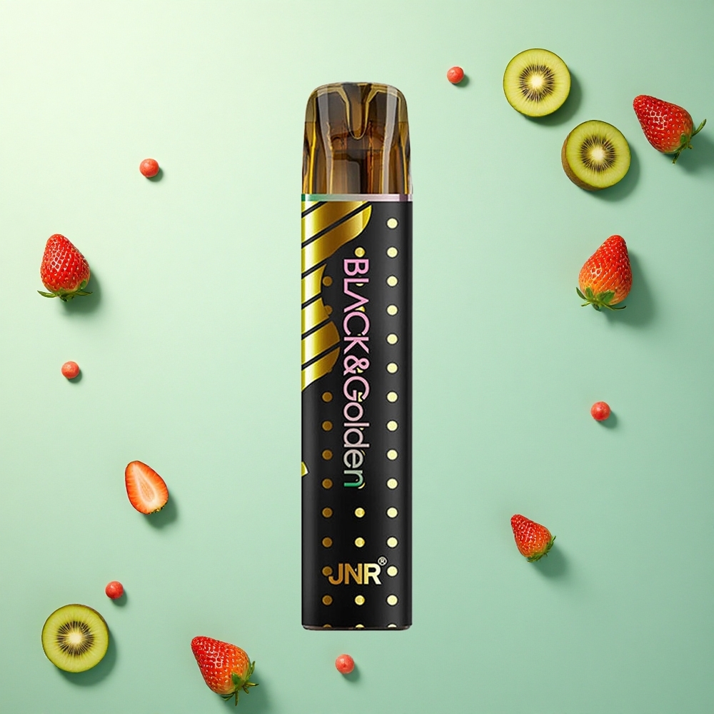 JNR Black&Golden 600+200 Aardbei Kiwi 550mAh 2ml Nicotine 2%