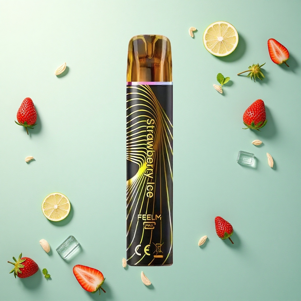JNR Black&Golden 600+200 Aardbeienijs Disposable 550mAh 2ml Nicotine 2%