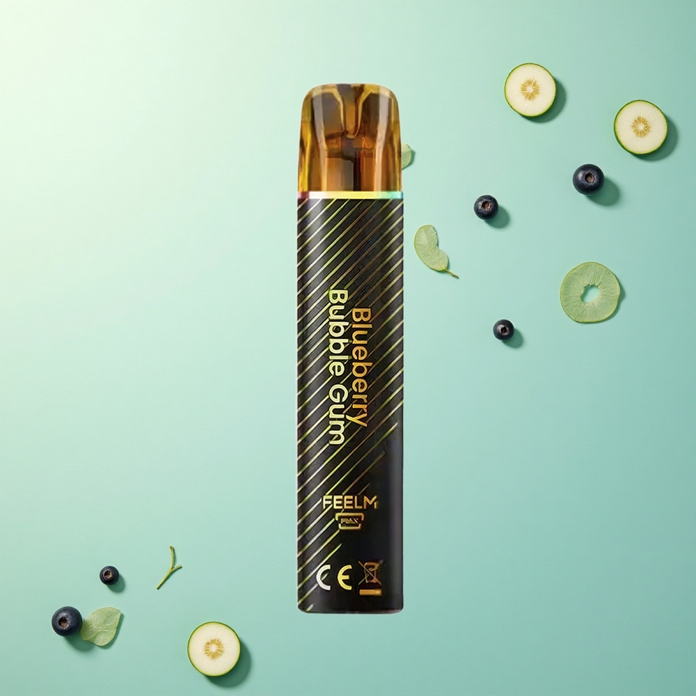 JNR Black&Golden 600+200 Blauwe Bes Kauwgom 550mAh 2ml Nicotine 2%