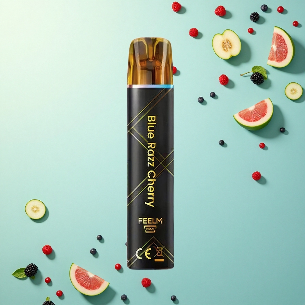 JNR Black&Golden 600+200 Blauwe Framboos Kers 550mAh 2ml Nicotine 2%