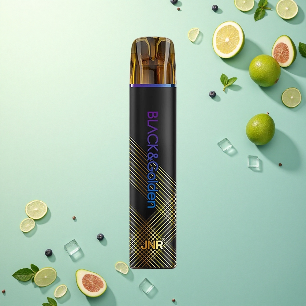 JNR Black&Golden 600+200 Druivenijs 550mAh 2ml Nicotine 2%