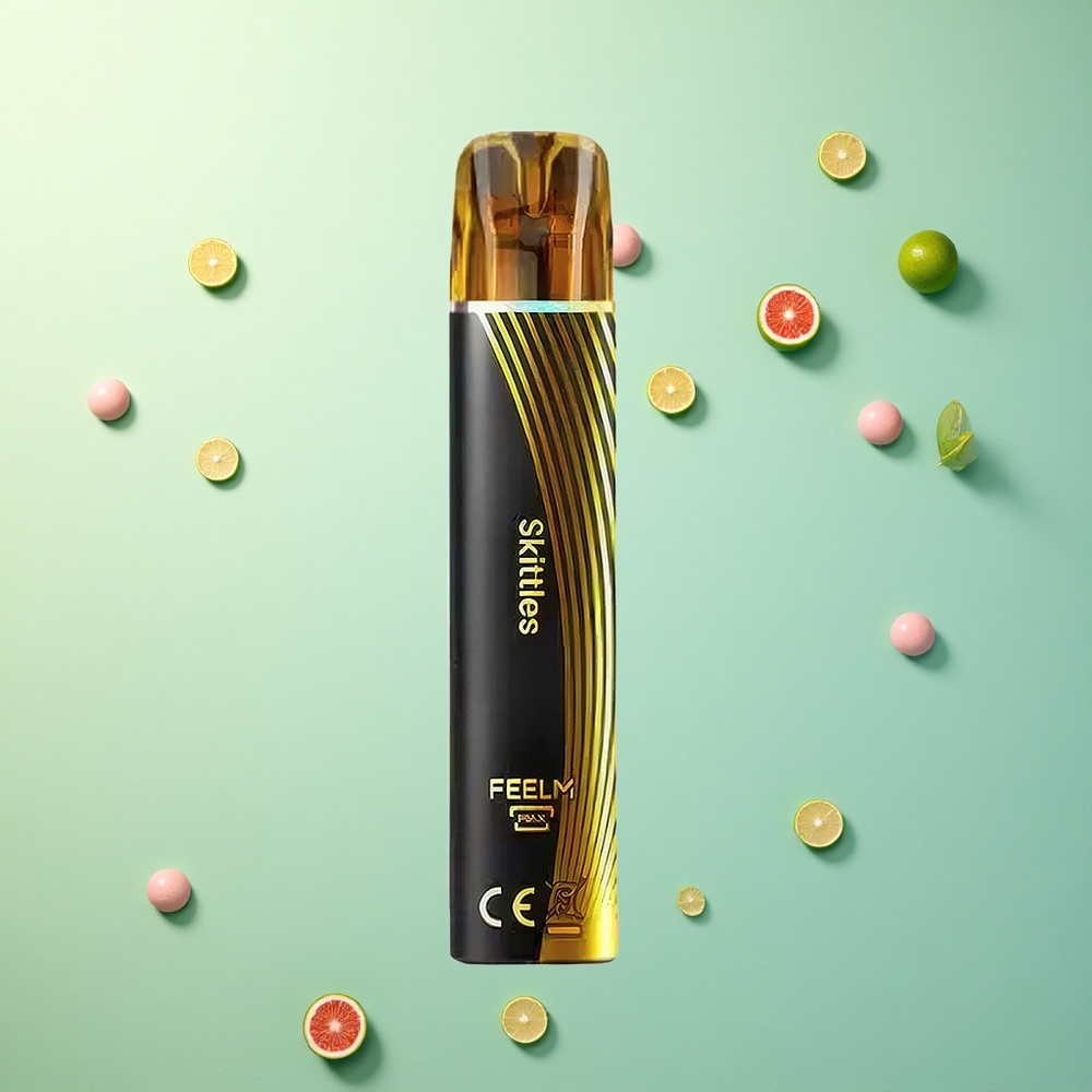 JNR Black&Golden 600+200 Skittles Zwart&Goud 550mAh 2ml Nicotine 2%