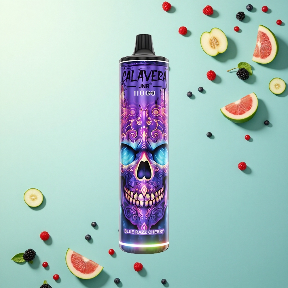 JNR Calavera 11000 Blauwe Framboos Kers 850 mAh 21ml 5% Nicotine