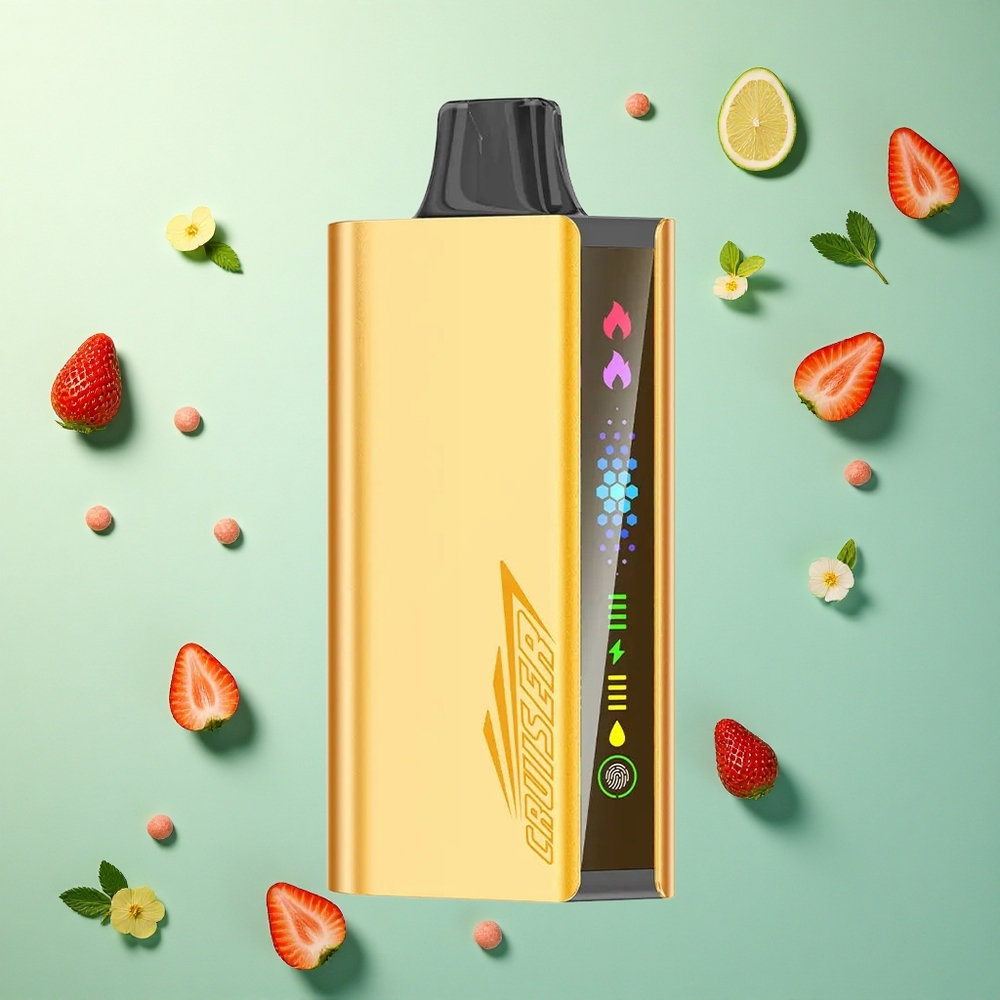 JNR Cruiser 12000 Aardbeien Chupa Chups Dual Mesh Coil 50mg/mL Nicotine 3500 mAh Battery
