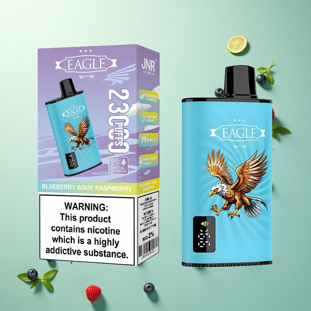JNR EAGLE Smart 23000 Bosbes Zuur Framboos met 750mAh en 2% nicotine