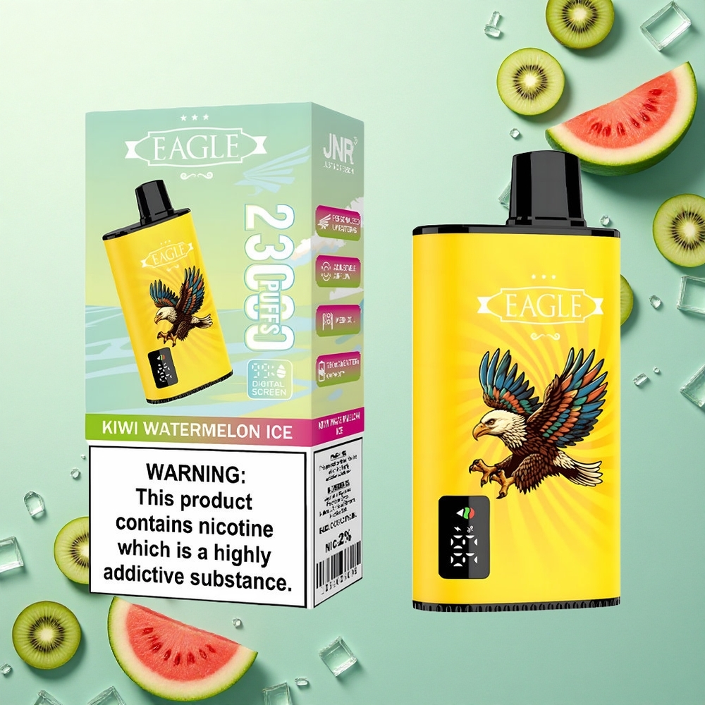 JNR EAGLE Smart 23000 Kiwi Watermeloen IJs met Aanpasbare Luchtstroom en 25ml Vloeistofcapaciteit