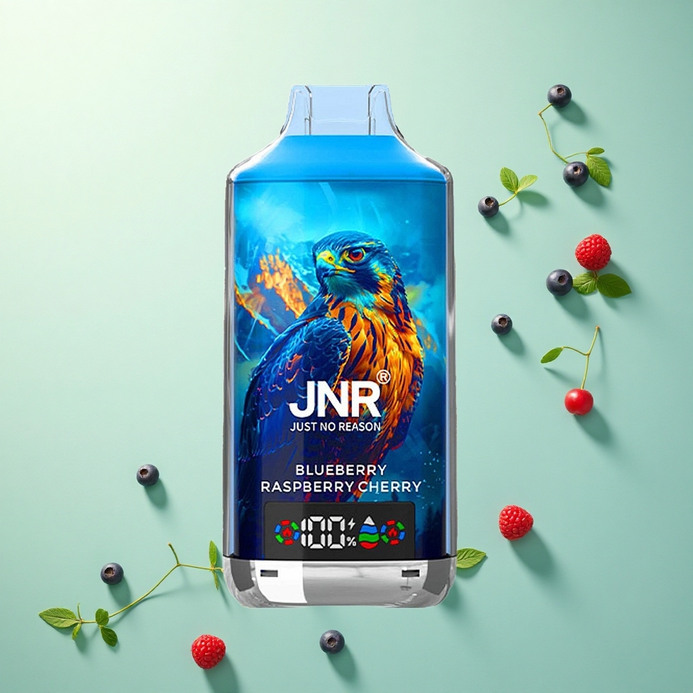 JNR Falcon X 18000 Blauwe Braam Framboos Kers 750mAh Dual Mesh Coil