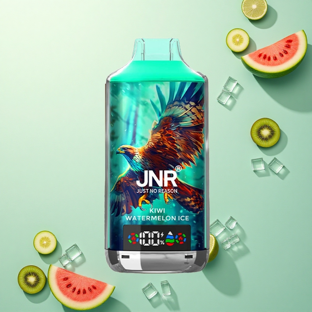 JNR Falcon X 18000 Kiwi Watermeloen IJs 750mAh Dual Mesh Coil