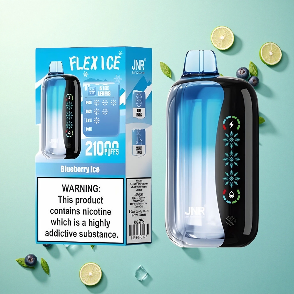 JNR Flex Ice 21000 Blauwe Bes IJs met Aanpasbare Luchtstroom en 1000mAh