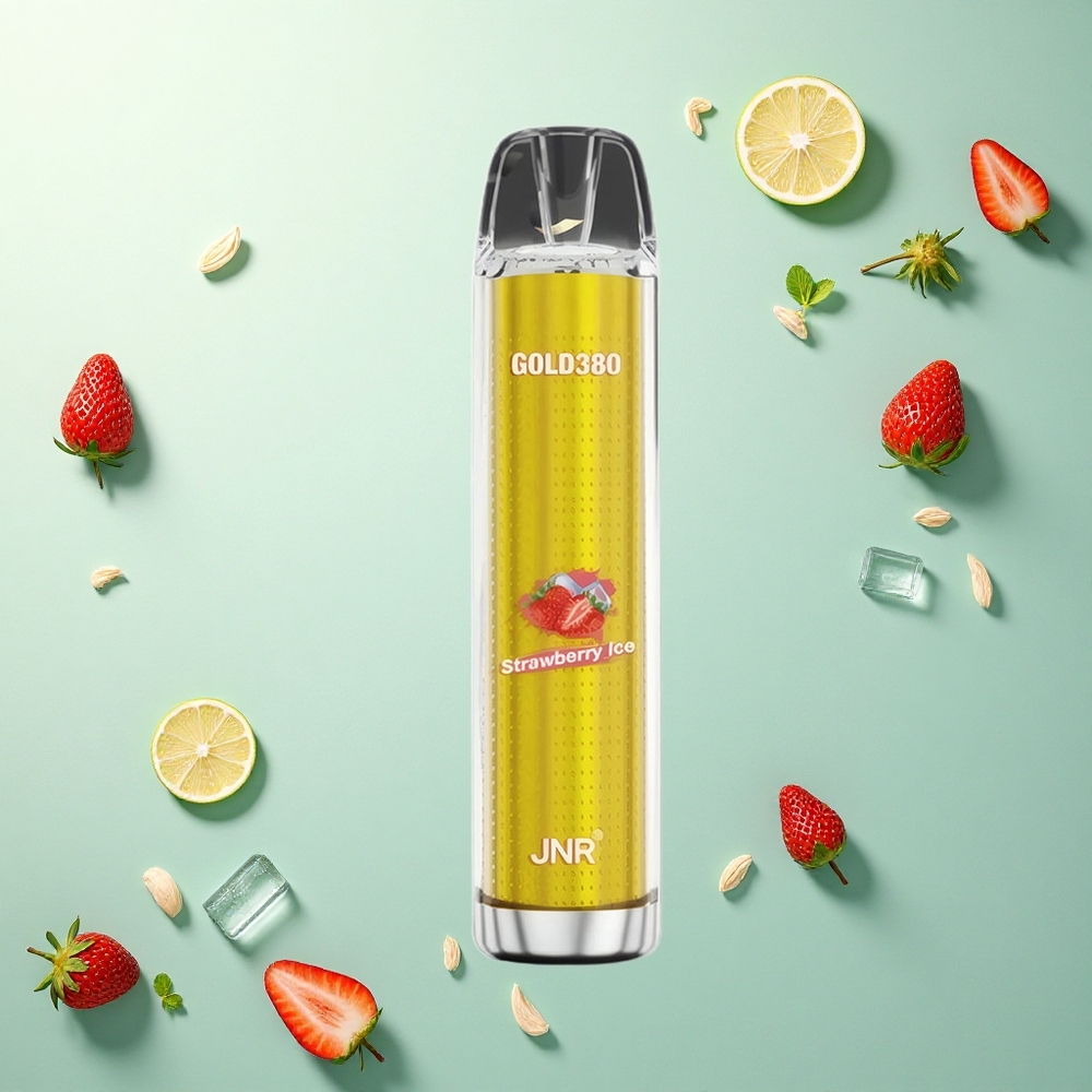 JNR Gold380 6000 Aardbei IJsmelk 1500mAh 1.0ohm Mesh