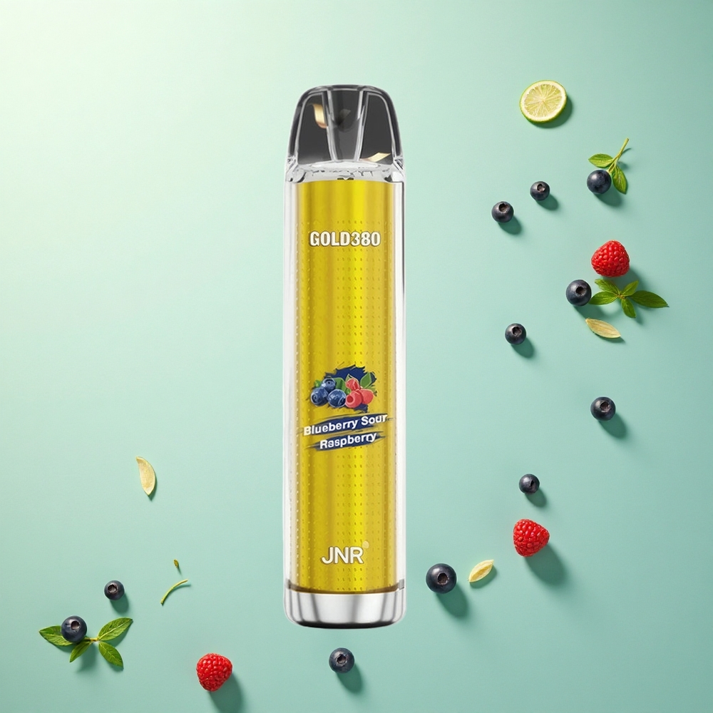 JNR Gold380 6000 Blauwebes Zure Framboos 1500mAh 13ml Nicotinevrij