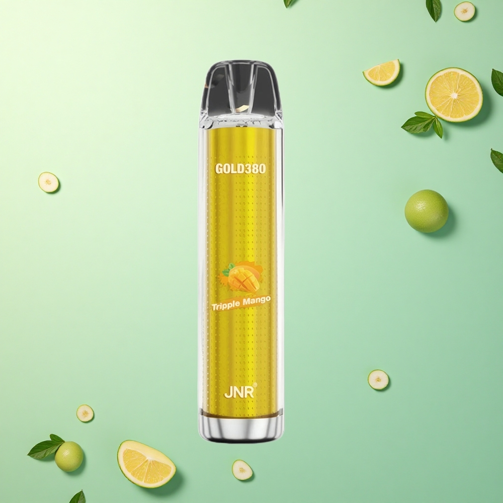 JNR Gold380 6000 Driedubbele Mango 1500mAh 13ml Nicotinevrij