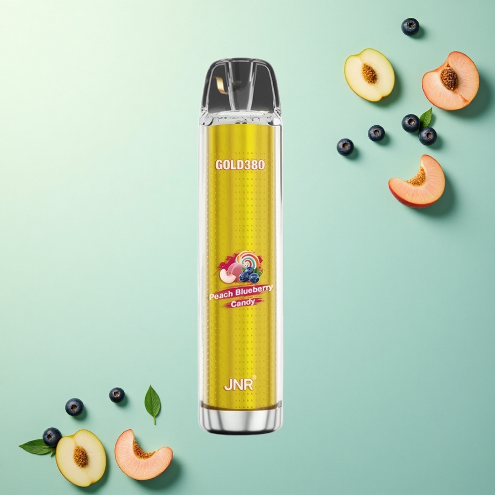 JNR Gold380 6000 Perzik Blauwe Bes 1500mAh Mesh Coil Nicotinevrij