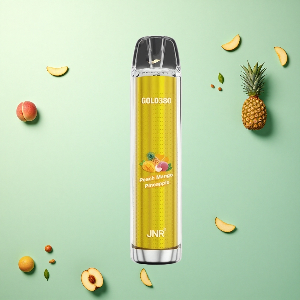 JNR Gold380 6000 Perzik Mango Ananas 1500mAh 1.0ohm Nicotinevrij