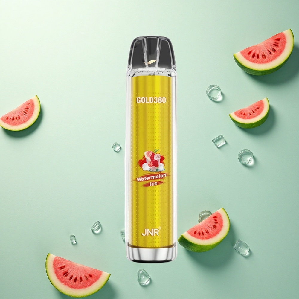 JNR Gold380 6000 Watermeloen IJs 1500mAh 0% Nicotine