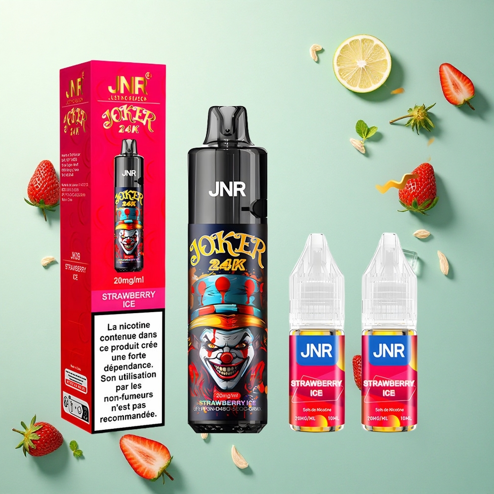 JNR Joker 24K Aardbei IJs 800mAh 2% nicotine