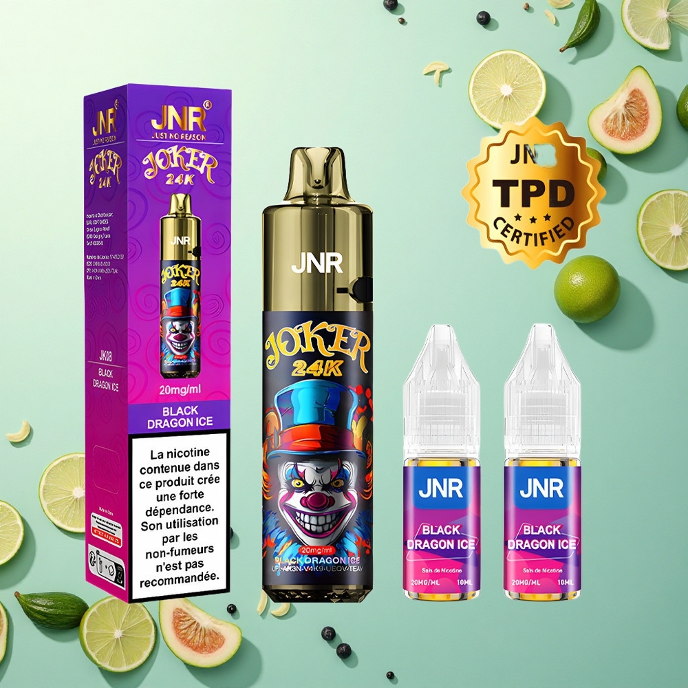 JNR Joker 24K Zwarte Draak IJs 800mAh 2% nicotine