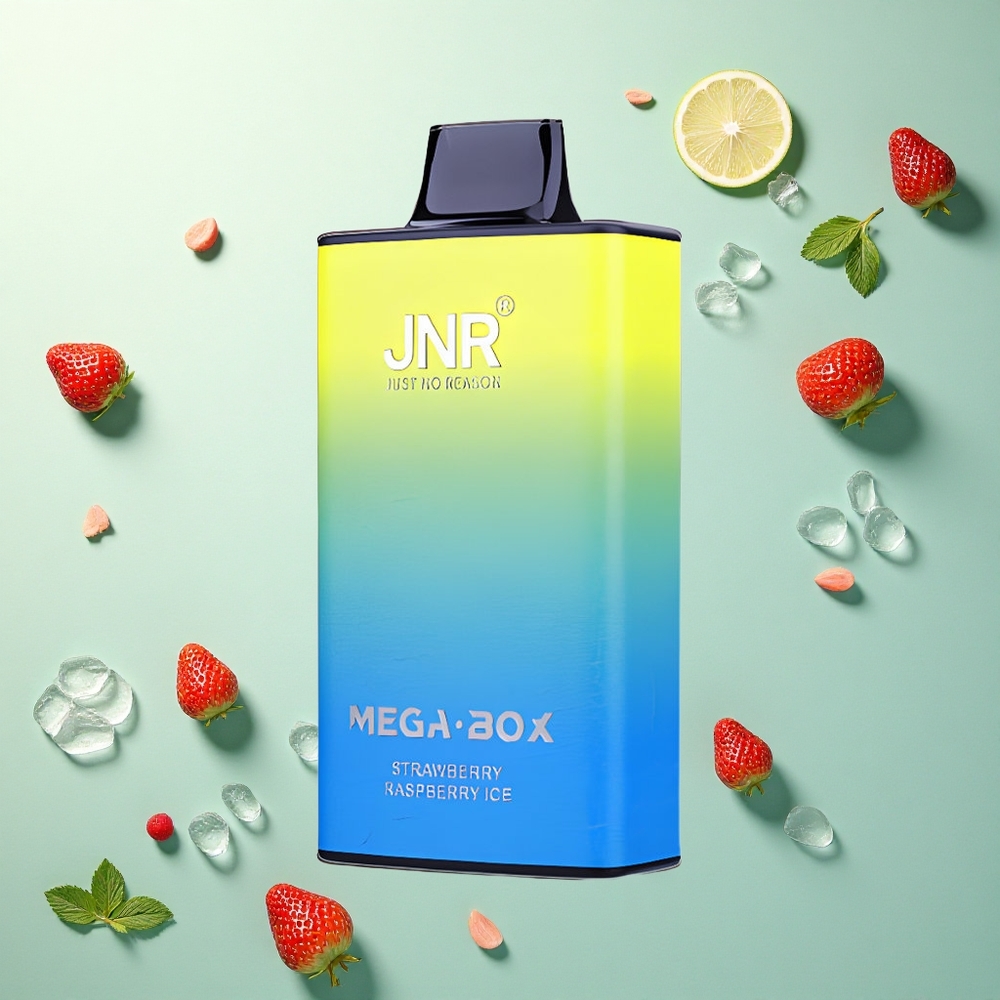 JNR Mega Box 25000 Aardbei Framboos IJs 30ml 850mAh 2% Nicotine