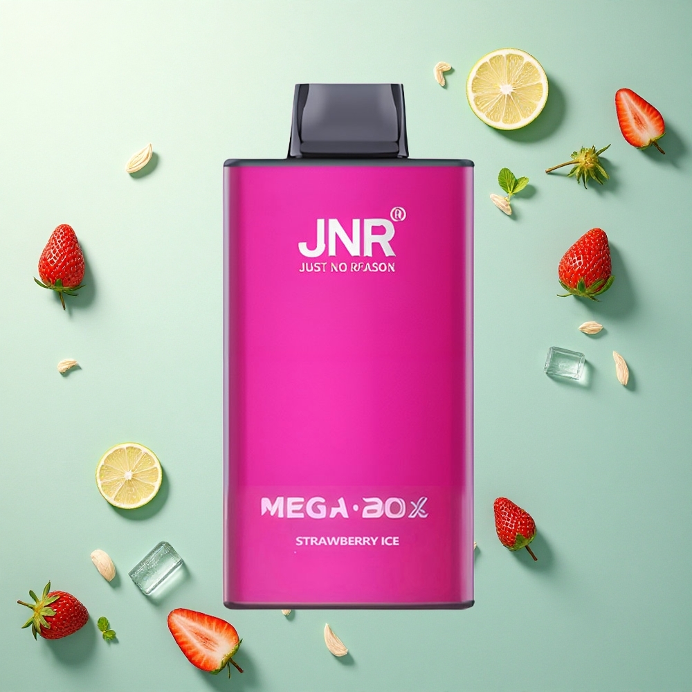 JNR Mega Box 25000 Aardbei IJs 30ml 850mAh