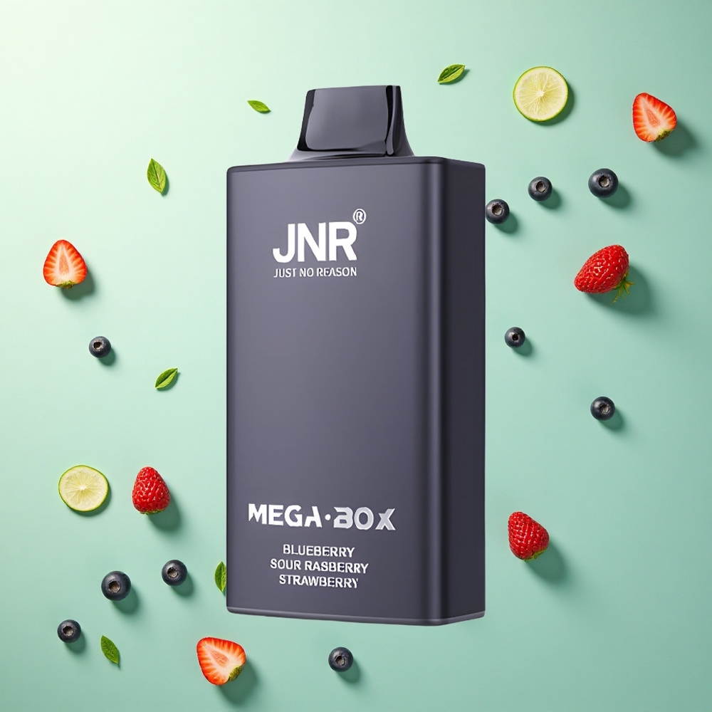 JNR Mega Box 25000 Bosbes Zuur Framboos Aardbei 850mAh Type-C 2% Nicotine